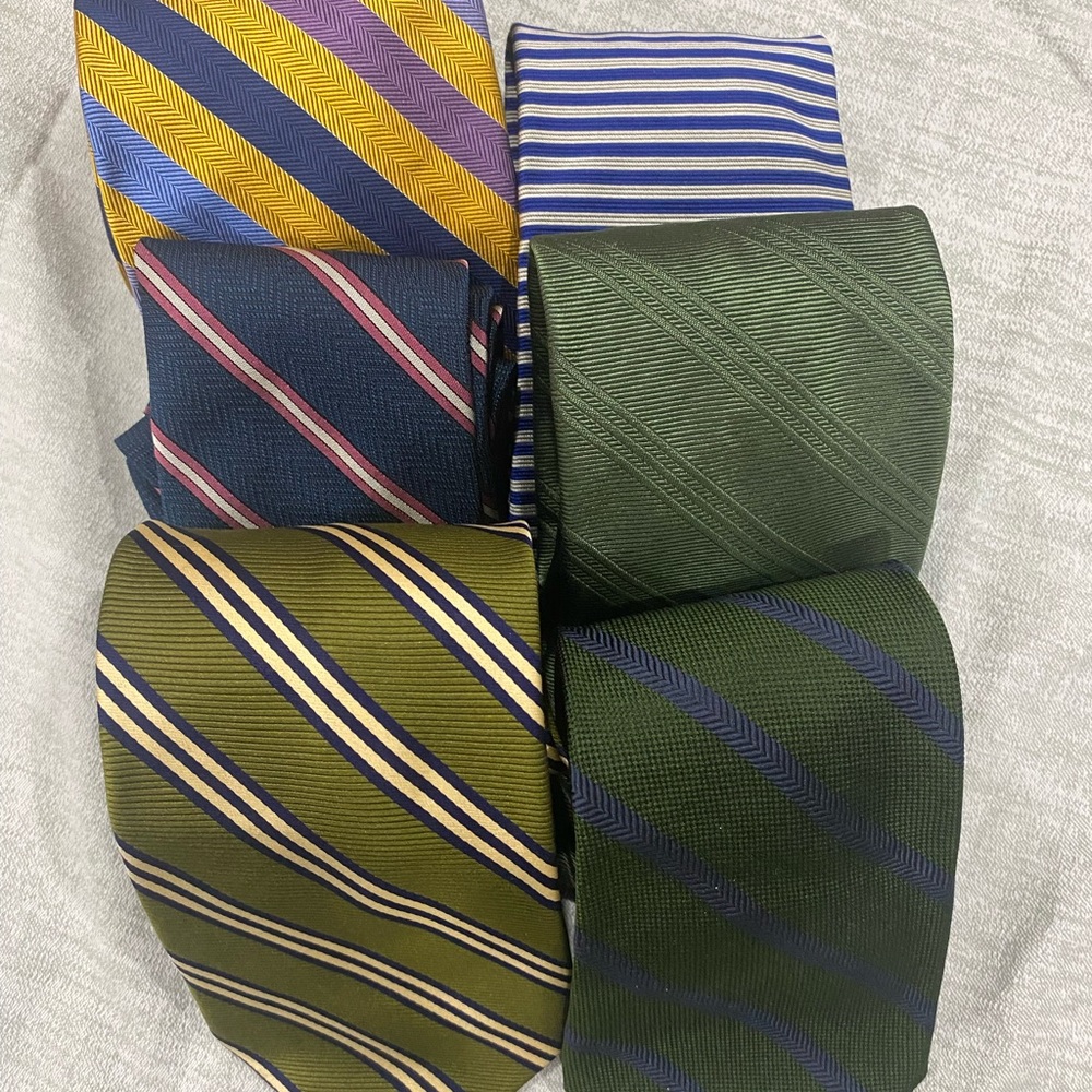 Elegant Brooks Brothers Striped Ties Collection